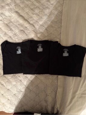 Polo by Ralph Lauren Black Crew Neck T-Shirts - 3 Pack